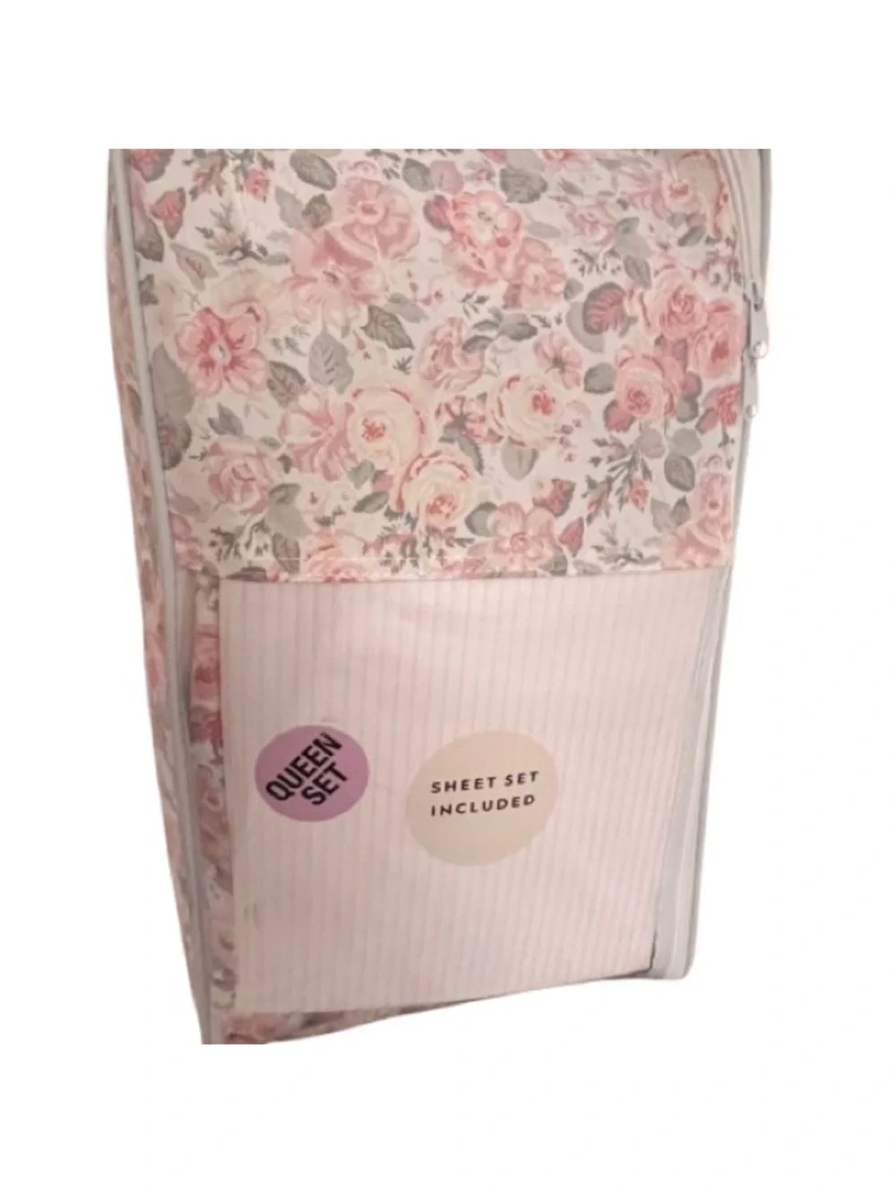 🆕 - Laura Ashley Charming 7pc Queen Comforter Set in Pink Floral. Beautiful